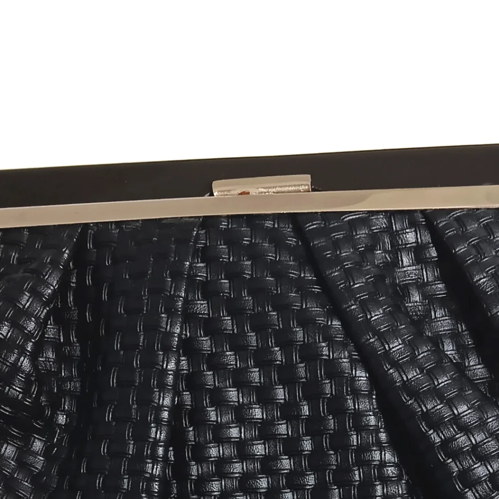 Aldo Vintage Woven Vegan Leather Large Magnetic Clutch - Picture 5 of 10